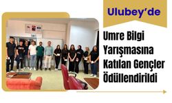 Ulubey’de Umre Bilgi Yarışmasına Katılan Gençler Ödüllendirildi
