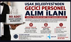 Uşak Belediyesi 80 Garson Alacak: Başvurular Başladı