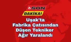 Uşak'ta Fabrika Çatısından Düşen Tekniker Ağır Yaralandı