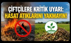 Uşak Tarım Müdürlüğünden Çiftçilere Kritik Uyarı, Hasat Atıklarını Yakmayın