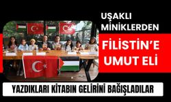 Uşaklı Miniklerden Filistin’e Umut Eli, Yazdıkları Kitabın Gelirini Bağışladılar