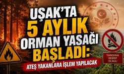 Uşak’ta 5 Aylık Orman Yasağı Başladı: Ateş Yakanlara İşlem Yapılacak