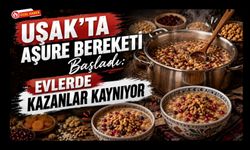 Uşak'ta Aşure Bereketi Başladı, Evlerde Kazanlar Kaynıyor