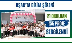 Uşak'ta Bilim Şöleni, 21 Okuldan 105 Proje Sergilendi