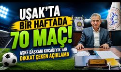 Uşak'ta Bir Haftada 70 Maç! ASKF Başkanı Kocabıyık'tan Dikkat Çeken Açıklama