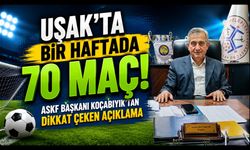Uşak'ta Bir Haftada 70 Maç! ASKF Başkanı Kocabıyık'tan Dikkat Çeken Açıklama
