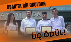 Uşak'ta Bir Okuldan Üç Ödül! Şehit Mehmet Çetin İmam Hatip Ortaokulu'ndan Büyük Başarı