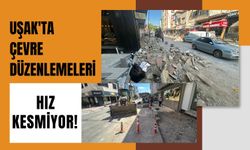 Uşak'ta Çevre Düzenlemeleri Hız Kesmiyor! İki Sokakta Sona Gelindi, Sırada Barbaros Caddesi Var