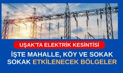 Uşak'ta Elektrik Kesintisi, İşte Mahalle, Köy ve Sokak Sokak Etkilenecek Bölgeler