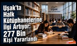 Uşak'ta Halk Kütüphanelerine İlgi Artıyor: 277 Bin Kişi Yararlandı