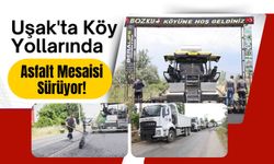 Uşak'ta Köy Yollarında Asfalt Mesaisi Sürüyor! Bozkuş Köyü Yolunda Çalışmalar Başladı
