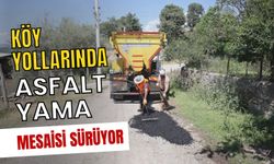 Uşak'ta Köy Yollarında Asfalt Yama Mesaisi Sürüyor