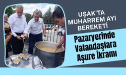 Uşak'ta Muharrem Ayı Bereketi: Pazaryerinde Vatandaşlara Aşure İkramı