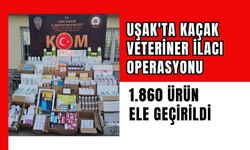 Uşak'ta Kaçak Veteriner İlacı Operasyonu: 1.860 Ürün Ele Geçirildi