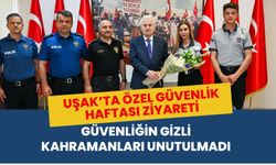 Uşak’ta Özel Güvenlik Haftası Ziyareti, Güvenliğin Gizli Kahramanları Unutulmadı
