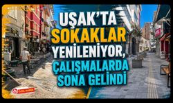 Uşak'ta Sokaklar Yenileniyor, Çalışmalarda Sona Gelindi! Uşak Belediyesi'nden Bölgeye Yeni Görünüm