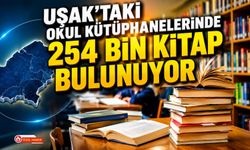 Uşak'taki Okul Kütüphanelerinde 254 Bin Kitap Bulunuyor