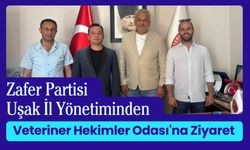 Zafer Partisi Uşak İl Yönetiminden Veteriner Hekimler Odası'na Ziyaret