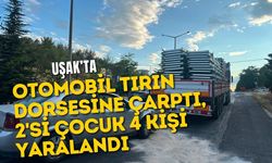 Otomobil Tırın Dorsesine Çarptı, 2'si Çocuk 4 Kişi Yaralandı