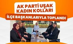 AK Parti Uşak Kadın Kolları İlçe Başkanlarıyla Toplandı