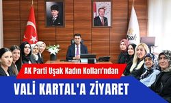 AK Parti Uşak Kadın Kolları'ndan Vali Kartal'a Ziyaret