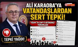 Ali Karaoba'ya Vatandaşlardan Sert Tepki! "Uşak'ta CHP'yi Bitirdiniz" Yorumları
