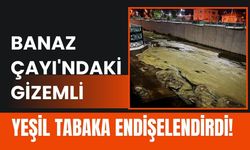 Banaz Çayı'ndaki Gizemli Yeşil Tabaka Endişelendirdi! Vatandaşlar Açıklama Bekliyor