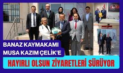 Banaz Kaymakamı Musa Kazım Çelik'e Hayırlı Olsun Ziyaretleri Sürüyor