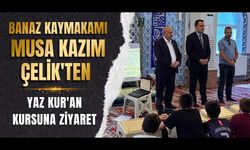 Banaz Kaymakamı Musa Kazım Çelik'ten Yaz Kur'an Kursuna Ziyaret