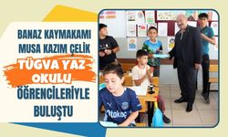Banaz Kaymakamı Musa Kazım Çelik, TÜGVA Yaz Okulu Öğrencileriyle Buluştu
