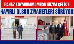 Banaz Kaymakamı Musa Kazım Çelik'e Hayırlı Olsun Ziyaretleri Sürüyor