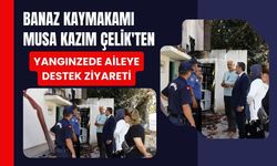 Banaz Kaymakamı Musa Kazım Çelik'ten Yangınzede Aileye Destek Ziyareti