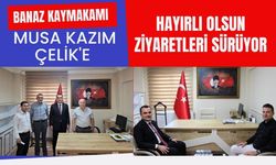 Banaz Kaymakamı Musa Kazım Çelik'e Hayırlı Olsun Ziyaretleri Sürüyor