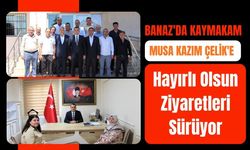 Banaz'da Kaymakam Musa Kazım Çelik'e Hayırlı Olsun Ziyaretleri Sürüyor