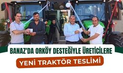 Banaz'da ORKÖY Desteğiyle Üreticilere Yeni Traktör Teslimi