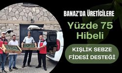 Banaz'da Üreticilere Yüzde 75 Hibeli Kışlık Sebze Fidesi Desteği