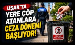 Uşak'ta Yere Çöp Atanlara Ceza Dönemi Başlıyor! Denetimler Sıkılaştırılıyor