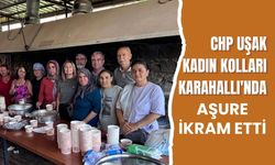 CHP Uşak Kadın Kolları Karahallı'da Aşure İkram Etti