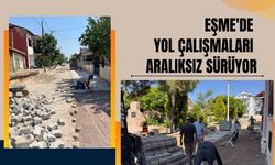 Eşme'de Yol Çalışmaları Aralıksız Sürüyor
