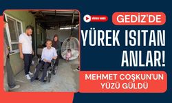 Gediz'de Yürek Isıtan Anlar! Mehmet Coşkun'un Yüzü Güldü