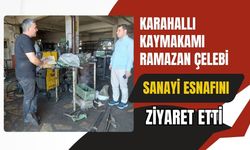 Karahallı Kaymakamı Ramazan Çelebi Sanayi Esnafını Ziyaret Etti