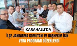 Karahallı'da İlçe Jandarma Komutanı ve Başhekim İçin Veda Programı Düzenlendi