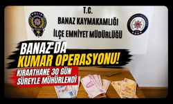 Banaz'da Kumar Operasyonu! Kıraathane 30 Gün Süreyle Mühürlendi