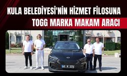Kula Belediyesi'nin Hizmet Filosuna TOGG Marka Makam Aracı