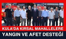 Kula'da Kırsal Mahallelere Yangın ve Afet Desteği