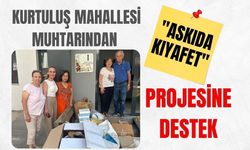Kurtuluş Mahallesi Muhtarından "Askıda Kıyafet" Projesine Destek