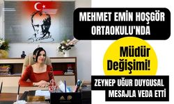 Mehmet Emin Hoşgör Ortaokulu'nda Müdür Değişimi! Zeynep Uğur Duygusal Mesajla Veda Etti