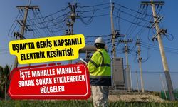 Uşak'ta Geniş Kapsamlı Elektrik Kesintisi! İşte Mahalle Mahalle, Sokak Sokak Etkilenecek Bölgeler