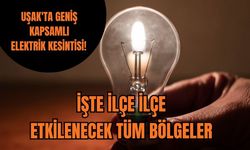 Uşak'ta Geniş Kapsamlı Elektrik Kesintisi! İşte İlçe İlçe Etkilenecek Tüm Bölgeler