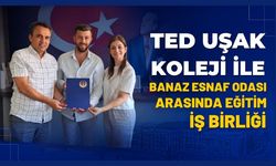 TED Uşak Koleji ile Banaz Esnaf Odası Arasında Eğitim İş Birliği